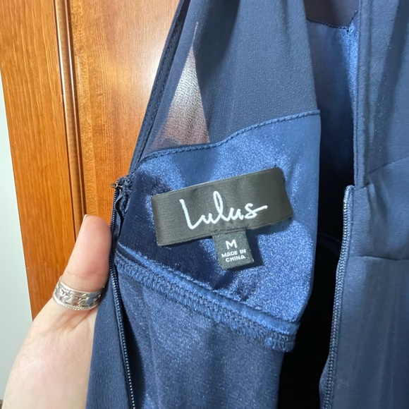 Lulu’s Navy Blue Maxi Formal Dress - Picture 7 of 13